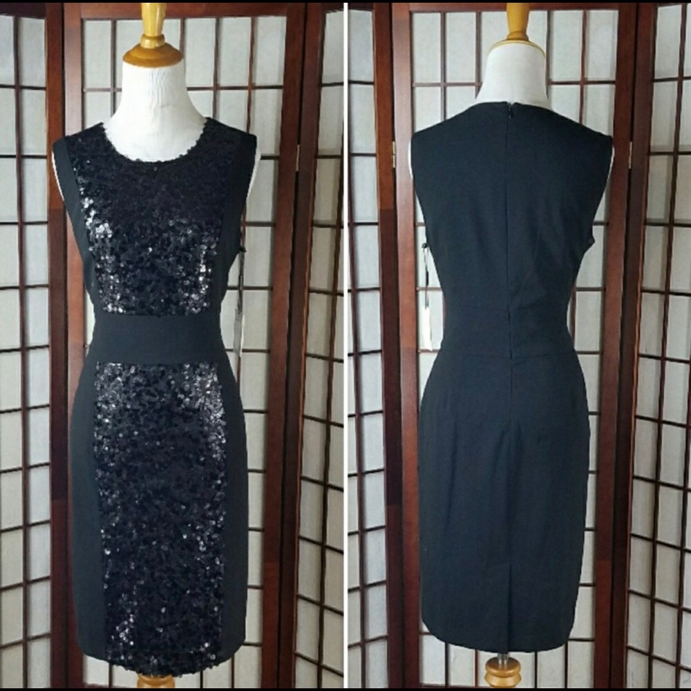 NWT CLAVIN KLEIN SEQUIN SHEATH DRESS